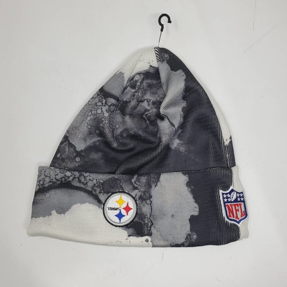 NEW New Era 2022 Sideline Ink Dye Cuffed Knit Hat - Pittsburgh Steelers - Picture 4 of 5